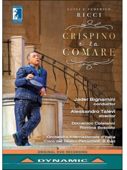 [DVD] Jader Bignamini 루이지 & 페데리코 리치: 오페라 '크리스피노와 요정' (Luigi e Federico Ricci: Crispino e la Comare)