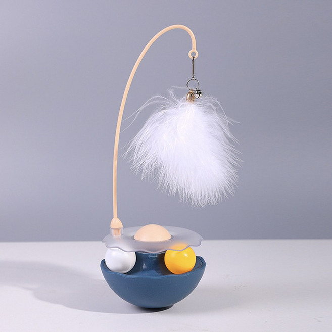 오드펫하우스 고양이장난감 고양이깃털장난감 깃털장난감 고양이낚시대 고양이장난감낚시대 고양이장난감자동 고양이캣닢, 1개, 블루