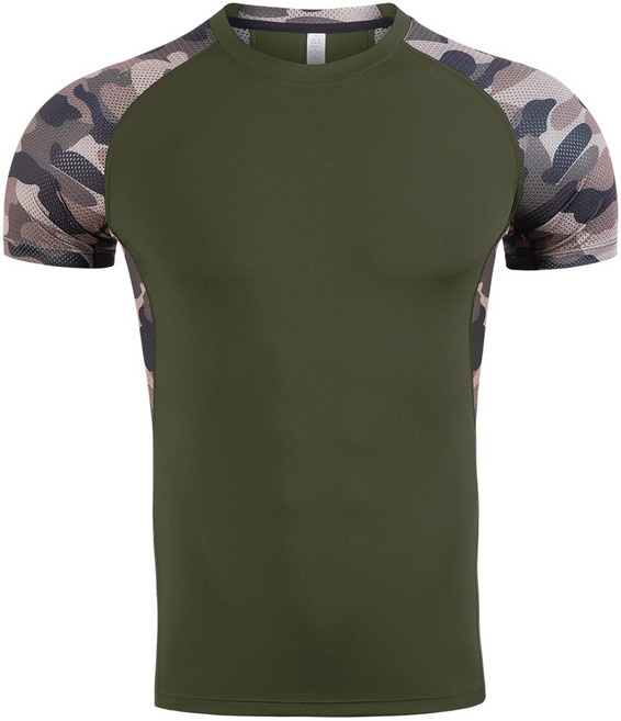 밀탑 밀리터리 머슬핏 반팔티셔츠 짐웨어 크로스핏 아웃도어