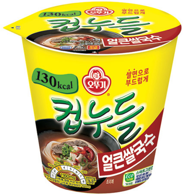 컵누들 얼큰쌀국수 컵 37.8Gx15개 1박스 오뚜기, 1g, 1개