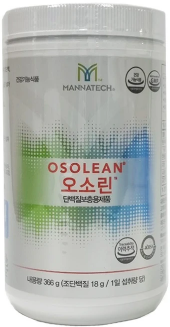 매나테크 오소린 (가수분해유청단백농축분말) +포켓물티슈 증정, 1개, 366g - 쿠팡