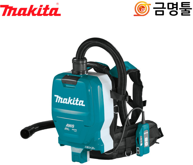 마끼다 DVC265ZX19 충전배낭형집진기 36V 본체 DVC260Z후속 BL모터 헤파필터, 1개
