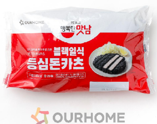 아워홈 블랙 일식 등심돈카츠, 1개, 1kg