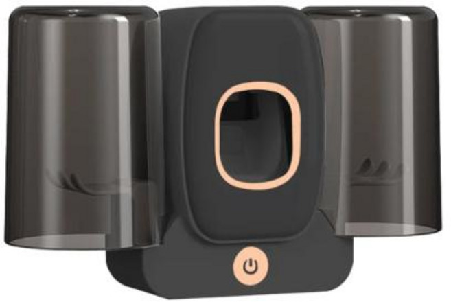 칫솔 보관함 치약 디스펜서가있는 자외선 살균기 칫솔 홀더 주최자 충전식 욕실 가제트, 1)Black, 1) Black