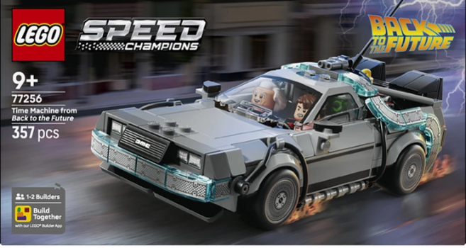 레고 스피드챔피언 백 투 더 퓨처 타임머신 77256, 1개, 혼합색상