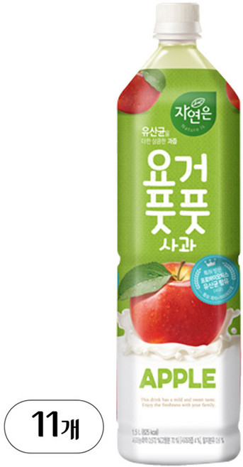 웅진 요거풋풋 사과 1.5L, 11개