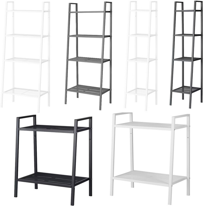 이케아 LERBERG 철제 선반 수납장 모음 2단 4단 국민선반, 내로우 다크그레이 601.864.01