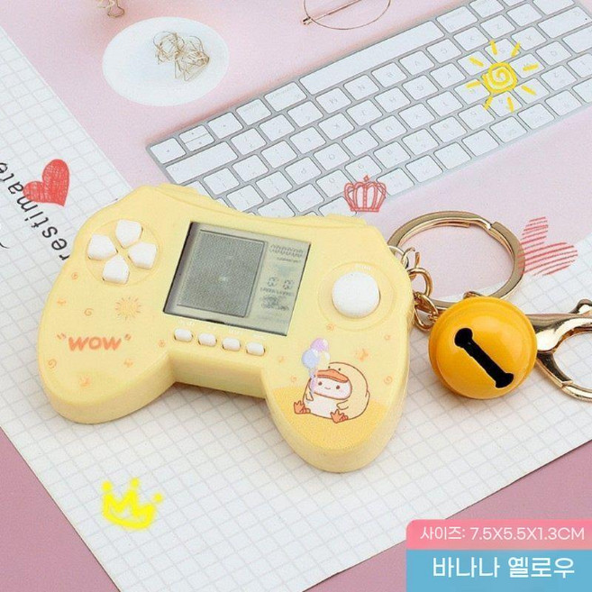 레트로게임기 가정용오락기 휴대용 테트리스 오락기 레트로미니게임기 휴대용게임기, 중국 (본토, 독립형 표준, 노란색 핸들+러시아 콘솔+악세사리