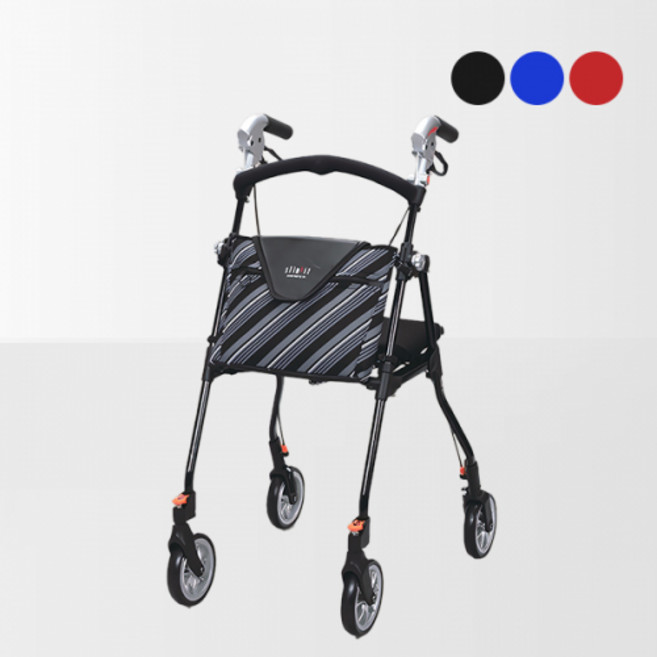 호인 특허 전후방향 전환 핸들 노인 보행보조기 슬림핏(SL-0680WS) 실외용 보조 보행기 할머니유모차 성인 환자용 워커 노인 장기요양 복지용구 실버용품 요양등급 어르신물품, 1개, 레드, 노인장기요양등급 할인구매(본인부담금 15%)