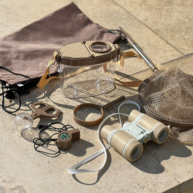 (당일발송) 이지유 어린이 카스테라 곤충 채집통 8종 세트 자연 관찰 선물, 1개