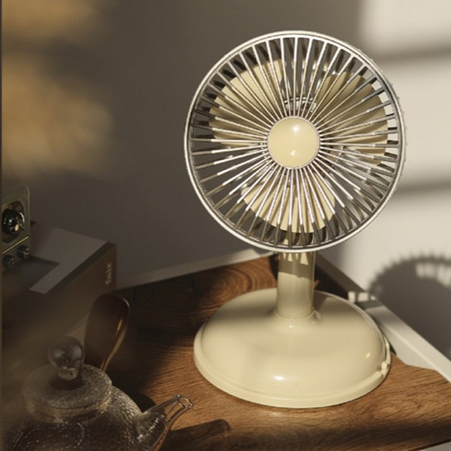 로우브 레트로 미니 c타입선풍기, 크림, jnk-006004