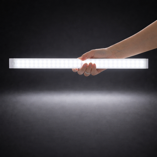 유앤아이 2배 밝기 무선 슬림 센서등 50cm, 1개, 화이트