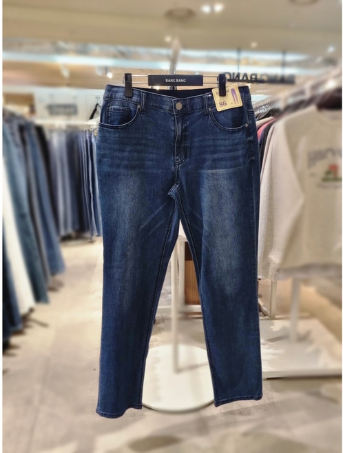 뱅뱅NC충장점 공용 히든밴딩 테이퍼드스타일 스판데님 청바지하의(NQM264)