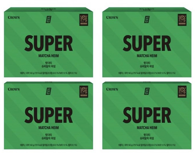 크라운 슈퍼말차하임 142g 4개