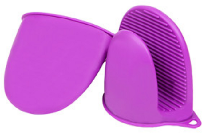 국산 실리팟 실리콘 주방 오븐 장갑 양손 세트, Purple (보라), 1세트