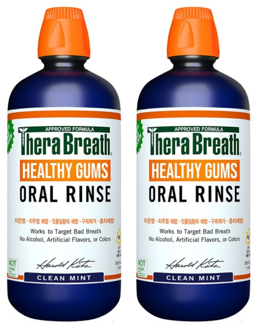 테라브레스 헬시 검스 오랄린스 1L 2개 구강청결제 구취제거 무알콜 코스트코, 1세트