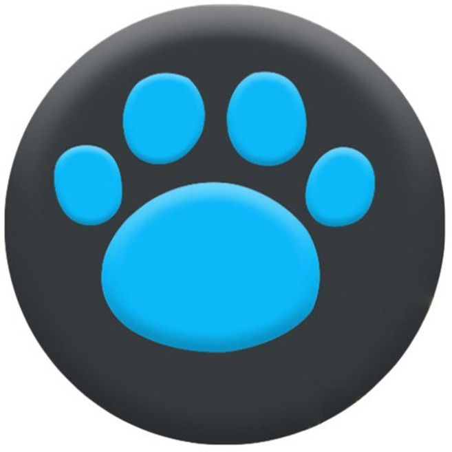 GS SHOP 搖桿帽 磨菇頭保護套 適用於 PS5 PS4 XBOX Switch Pro 手把, 黑藍, 1個, 貓掌