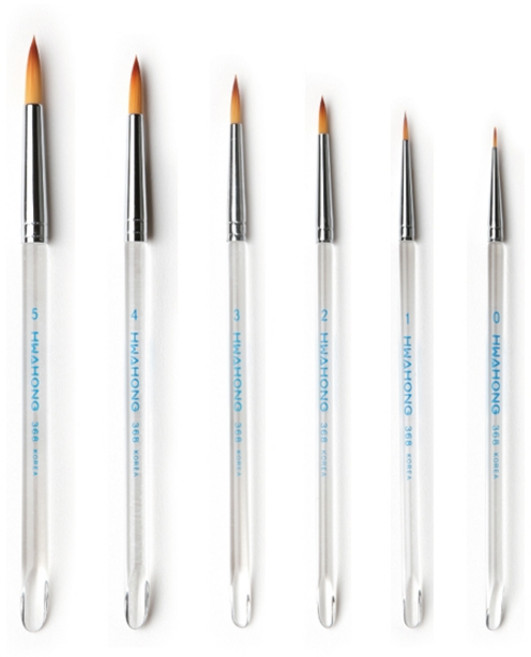 화홍 세필붓 No.368(R) 6본조 Set