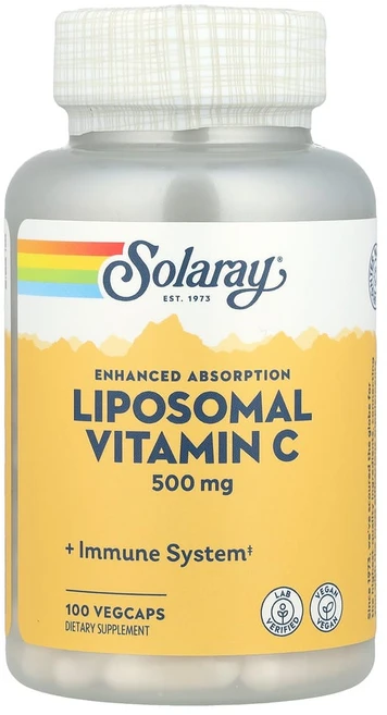 솔라레이 리포소말 비타민C 500mg 100정 아스코르브산 포스파티딜콜린 팔미트산 올레산, 1개 - 쿠팡