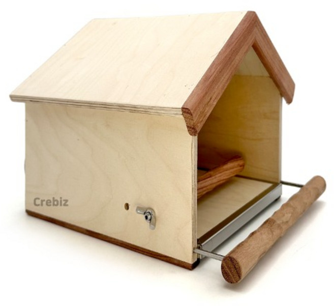 앵무새 놀이용 버드팬션 하우스 소형, 1개