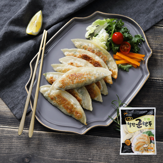 천두식품 철판군만두, 4개, 600g