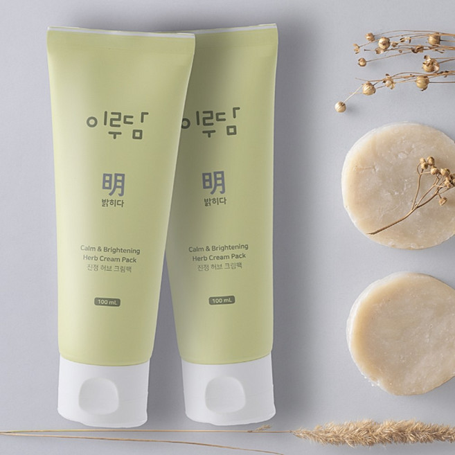 더바른유통 워시오프팩 100ml 진정 워시오프팩 수분 워시오프팩 허브 크림 여드름 팩 워시오프, 1개