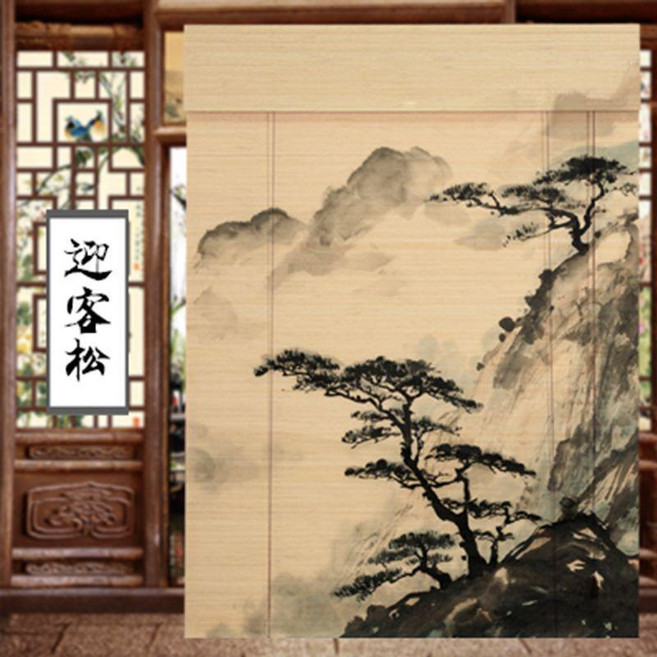 MGT 美格特 竹簾捲簾窗簾, 迎客鬆,產品聯繫客服提供尺寸