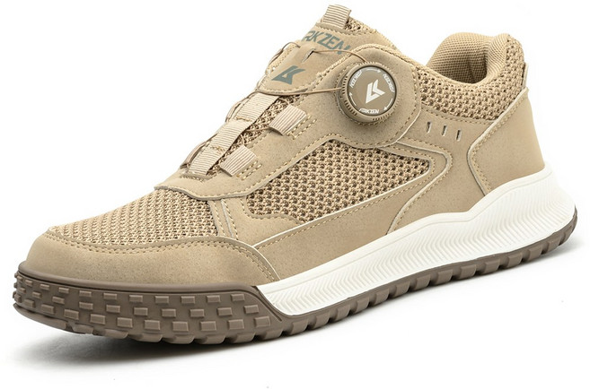 아크젠 704D 다이얼 작업화 베이지 남여공용 실외겸용 메쉬 통풍화