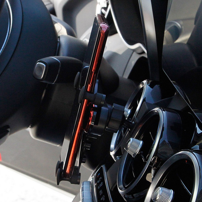 벤츠 GLC 스마트폰 거치대 X253 2016년이후 호환 용품, 블랙, 1세트