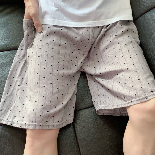 沙灘短褲男夏季薄款速幹泳褲潮流印花大褲衩寬鬆睡褲休閒五分褲子