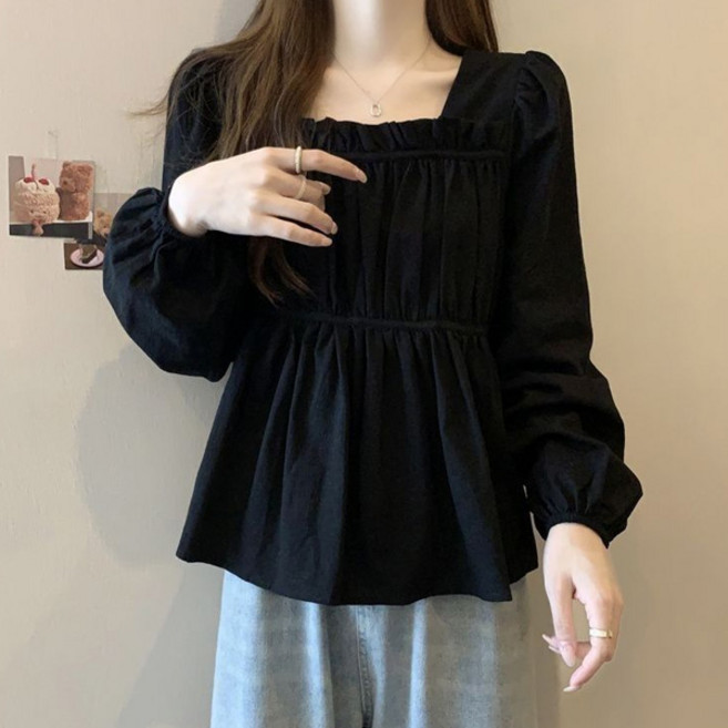 로렌미 뮤드 스퀘어넥 셔링 블라우스 S260126SS-6