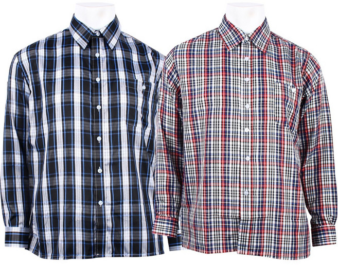 남성용 봄 여름 가을 작업 셔츠 농사 벌초 고추 남방 일복 다용도 작업복 긴팔 체크 남방