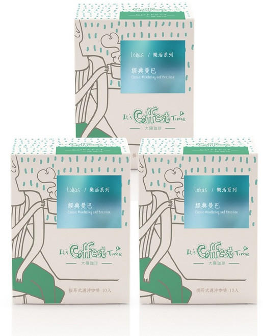 大隱珈琲 經典曼巴濾掛式咖啡, 10g, 3盒, 10個裝