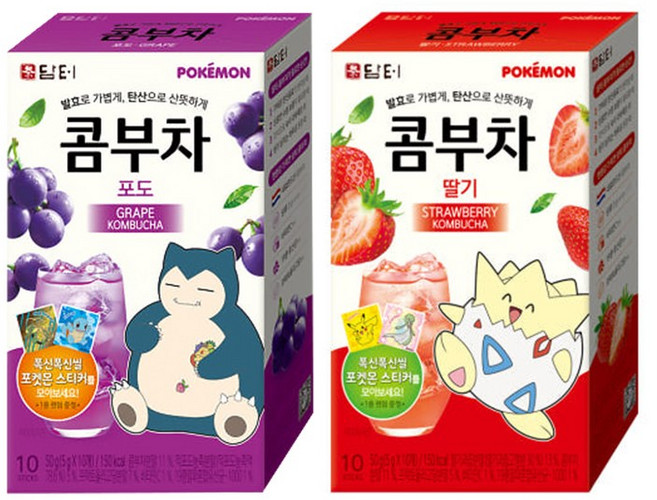 담터 포켓몬 콤부차 포도 + 딸기