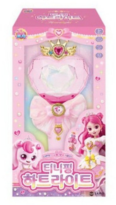 프린세스 티니핑 시즌6 하트라이트 노래 요술봉 봉꾸 장난감, 1개