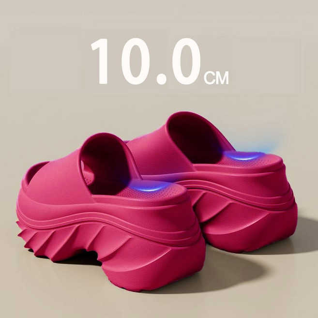 셀럽당 여성화 EVA 10CM 샌들 여름 키높이 통굽 슬리퍼