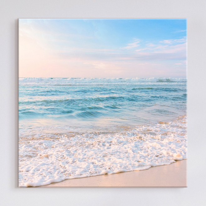 더 아트 컴퍼니 파스텔 감성 힐링 윤슬 바다 풍경그림 홈인테리어 카페 스튜디오 그림액자 물그림 풍수그림 시원한 바다그림 물멍 정사각 와이드액자 20종 (1-10번), 캔버스액자 6호 (32x32cm)