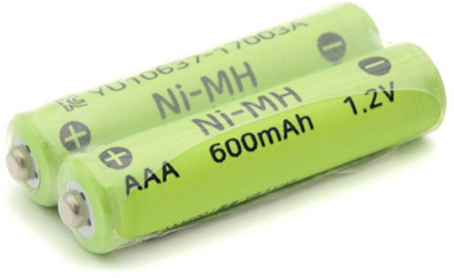 충전지 Ni-MH AAA 600mAh 2P 1세트 니켈수소 건전지 배터리, 1개