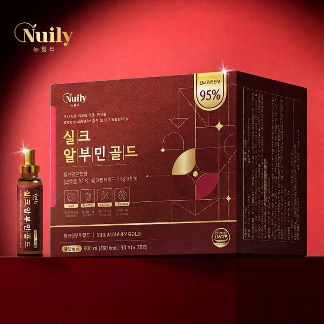 덴마크 마시는 알부민 액상 프리미엄 실크 알부민 진액 골드, 1박스