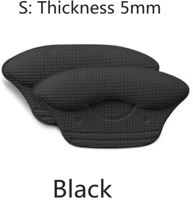 여성용 하이힐 패드 힐 스티커 프로텍터 신발 삽입물 너무 큰 사이즈 조절 라이너 그립 스니커즈, 08 S-Black