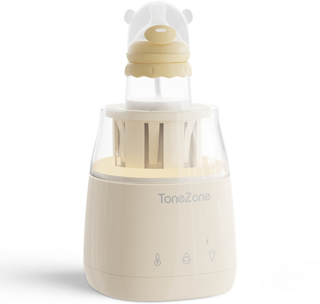 TONEZONE 스마트 분유 쉐이커 전동 분유 믹서기 영아 전용 분유제조기, 화이트