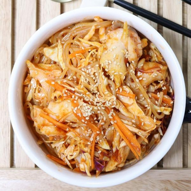 에스씨푸드 백고동 비빔쫄면1팩(373g2인분), 1개, 373g