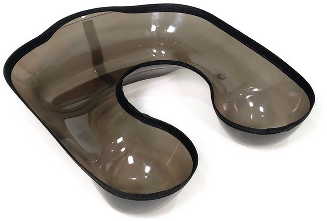 다다올 가볍고 편안한 플라스틱 중화 받침대 파마받이, 1개, 블랙