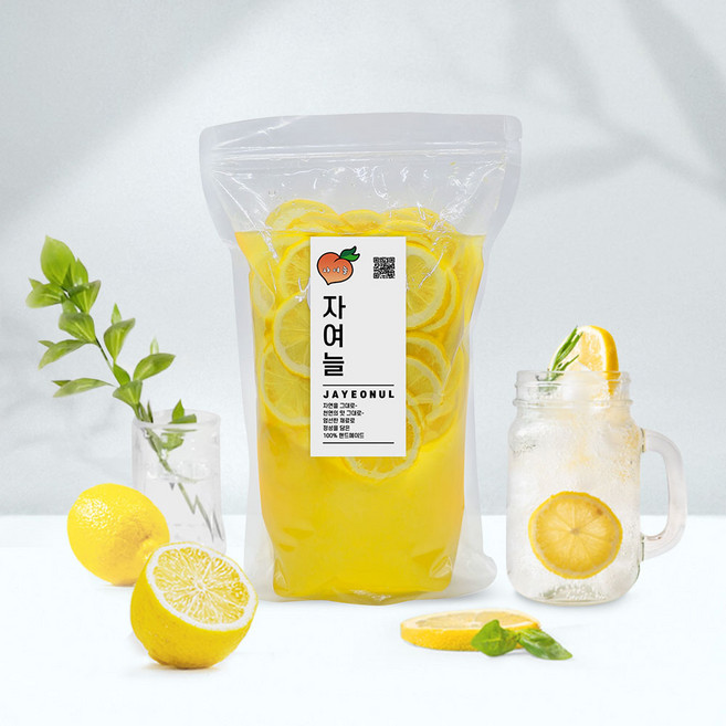 자여늘 레몬청 1kg 정백당, 1개, 1개입