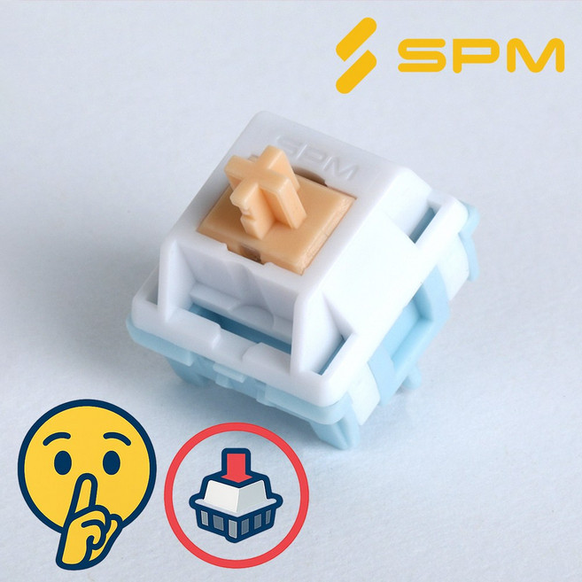 [35개] SPM HMX 저소음 스위치 축 키보드 목새 리니어 적축, 단품, 단품