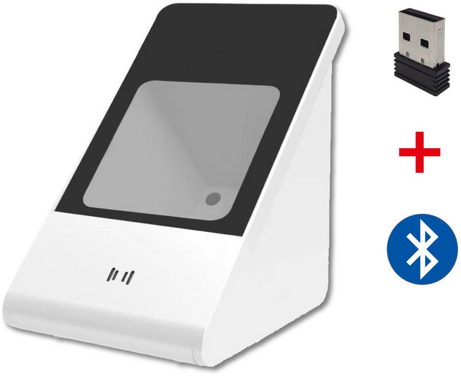 桌上型斜角視窗 雙模無線二維條碼掃描盒子(需插電) 插電很重要, 1個, 雙模無線款