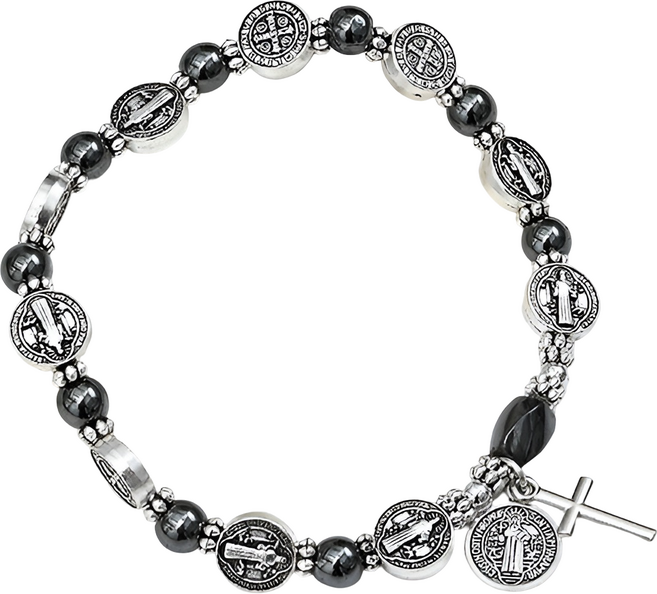 헤도닉 흑요석 천주교 베네딕트 묵주팔찌 2종