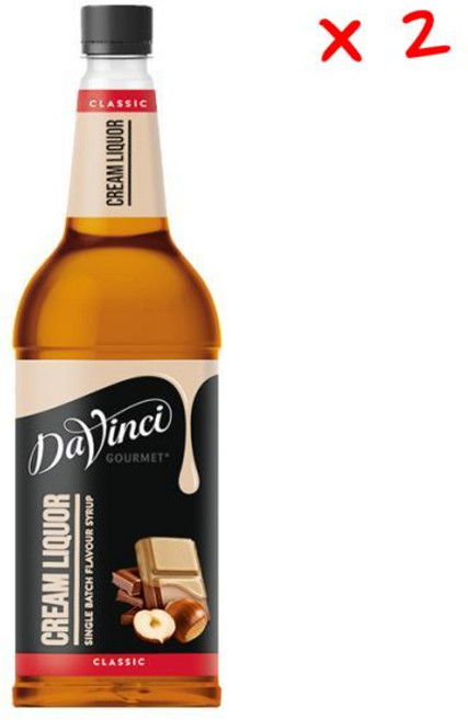 다빈치 고멧 시럽 클래식 크림 리큐르 페트, 2개, 1L