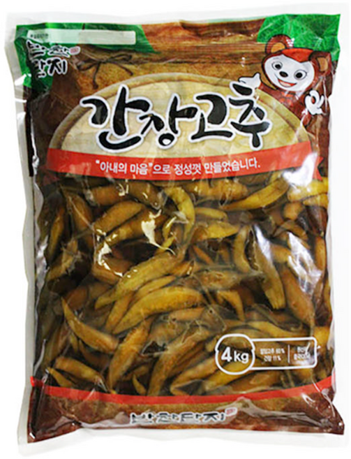 반찬단지 간장고추 절임, 4kg, 1개
