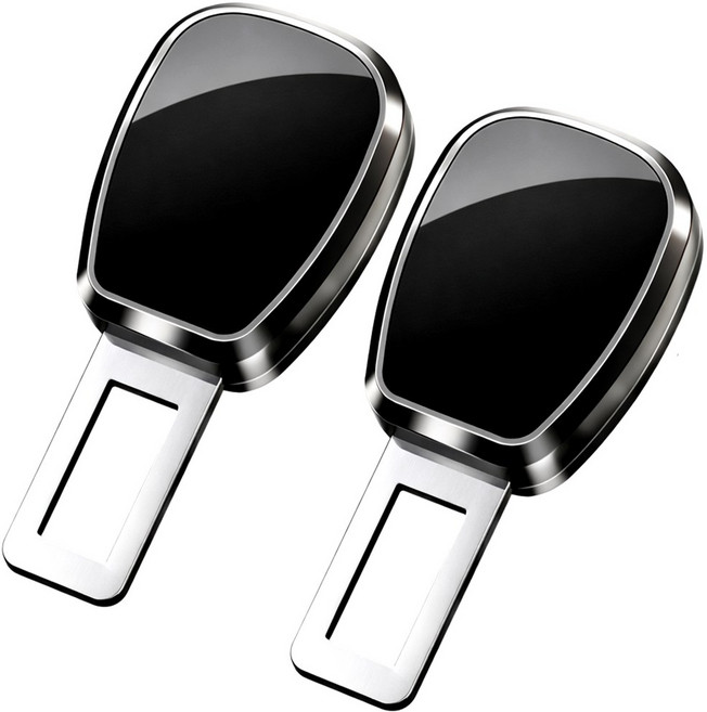 럭스핏 자동차 안전벨트 연장 클립 버클 ABS 전차종 차량 확장, 블랙, 2개